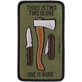 naszywka-helikon-one-is-none-morale-patch-zielona