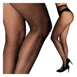 czarne-rajstopy-kabaretki-krysztalki-cyrkonie-sexy-eleganckie-one-size