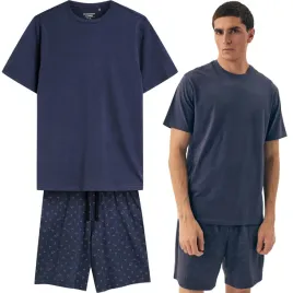 pizama-meska-henderson-shore-komplet-letni-krotki-100percent-bawelna-xl