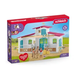 schleich-osrodek-dom-stajnia-jezdziecki-72222-kon-klacz-figurka-13-elem