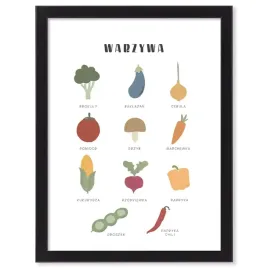warzywa-obraz-edukacyjny-do-nauki-w-ramce-szkola-przedszkola-40x30-cm