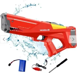 pistolet-rekin-shark-zielony-na-wode-elektryczny-automatyczne-napelnianie