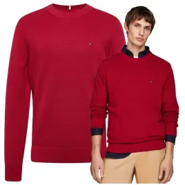 tommy-hilfiger-sweter-meski-bordowy-bawelna-okragly-dekolt-klasyczny-r-l