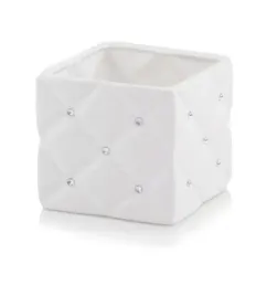 oslonka-ceramiczna-kwadratowa-glamour-cyrkonie-biala-ozdobna-14-cm