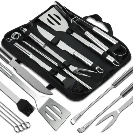 akcesoria-do-grilla-zestaw-szczypce-przybory-ze-stali-nierdzewnej-etui-9w1