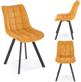 krzeslo-tapicerowane-kuchenne-do-salonu-jadalni-zolte-czarne-nogi-k549-loft