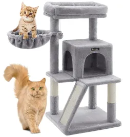 szary-drapak-dla-kota-kotow-wieza-slupek-domek-stabilny-legowisko-3-poziomy