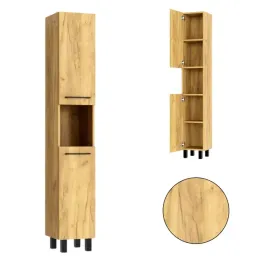 szafka-lazienkowa-stojaca-30-cm-slupek-regal-polki-dab-craft-czarna