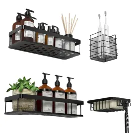 polka-prysznicowa-bez-wiercenia-przykrecana-duzy-zestaw-polek-stalowych-x4