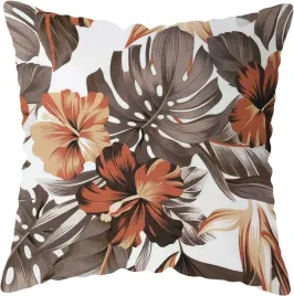 poszewka-na-jaska-40x40-monstera-kwiaty-braz-m23