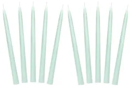 swieca-stozkowa-matowa-szalwiowa-10szt-24cm-swiece-jasne-zielone-na-stol