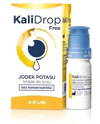 *** KaliDrop Free, krople do oczu z jodkiem potasu, bez konserwantów, 10 ml