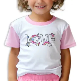 pizamka-dziecieca-rozowa-krotki-rekaw-love-unicorn-do-przedszkola-122-cm