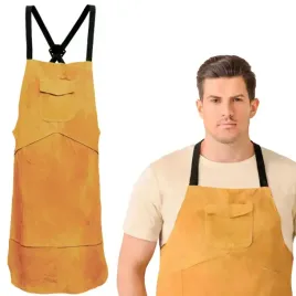 skorzany-fartuch-spawalniczy-portwest-sw10-gruby-ze-skory-jasnobrazowy