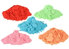 Zdjęcie produktu PIASEK KINETYCZNY MAGICZNY 1KG PIASKOLINA KOLORY PLASTYCZNY ZAPAS WYBIERASZ