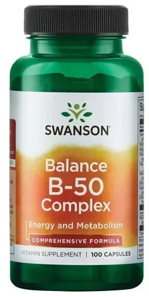 SWANSON BALANCE B 50 COMPLEX 100 kapsułek WITAMINA B