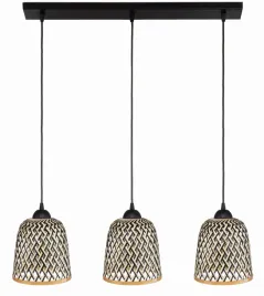 lampa-potrojna-listwa-czarna-klosz-boho-bambusowy-phu15e