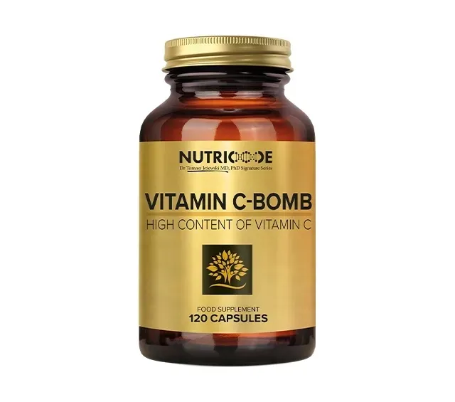 ODPORNOŚĆ WITAMINA C NUTRICODE VITAMIN C-BOMB FM WORLD GROUP 120 KAPSUŁEK