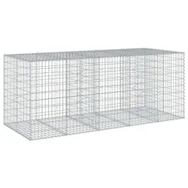 kosz-gabionowy-z-pokrywa-siatka-scianka-ogrodzenie-zelazo-250x100x100-cm
