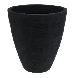 doniczka-prazkowana-okragla-antracytowa-dekoracyjna-39-x-42-cm