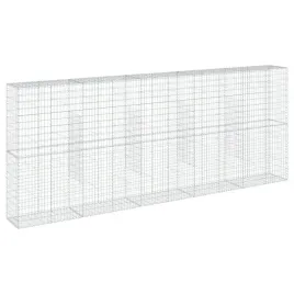kosz-gabionowy-z-pokrywa-siatka-scianka-ogrodzenie-zelazo-500x50x200-cm