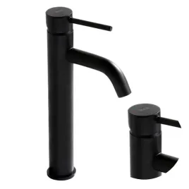 bateria-umywalkowa-stojaca-lungo-black-wysoka-28-cm-czarna-rea