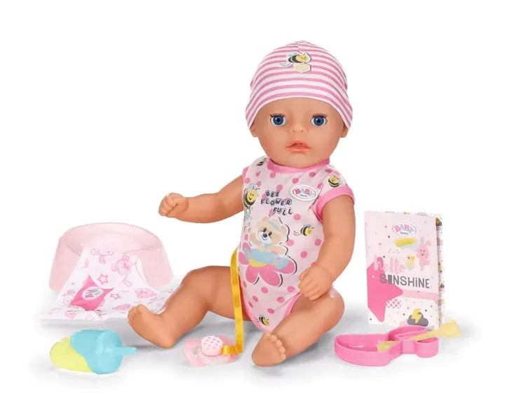 Baby born Lalka Interaktywna LENA Niemowlę 36 cm Akcesoria do Karmienia