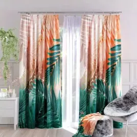 nowoczesna-zaslona-tkanina-drukowana-kolorowa-w-liscie-oranga-150x250cm