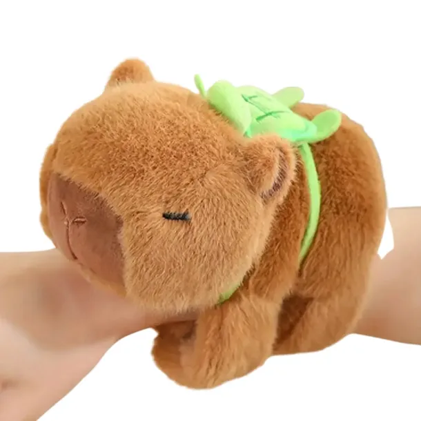 KAPIBARA NA RĘKĘ MASKOTKA PLUSZOWA ZABAWKA Z PLECAKIEM 20CM PLUSZAK 2W1 MIŚ