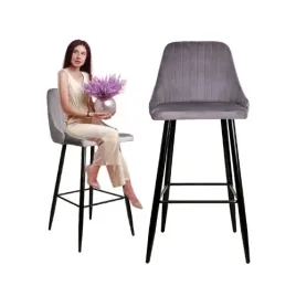 hoker-krzeslo-barowe-wysokie-szary-welur-megan-2-velvet-tapicerowany