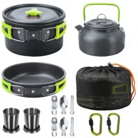 naczynia-turystyczne-garnek-czajnik-patelnia-sztucce-kubek-18-elementow