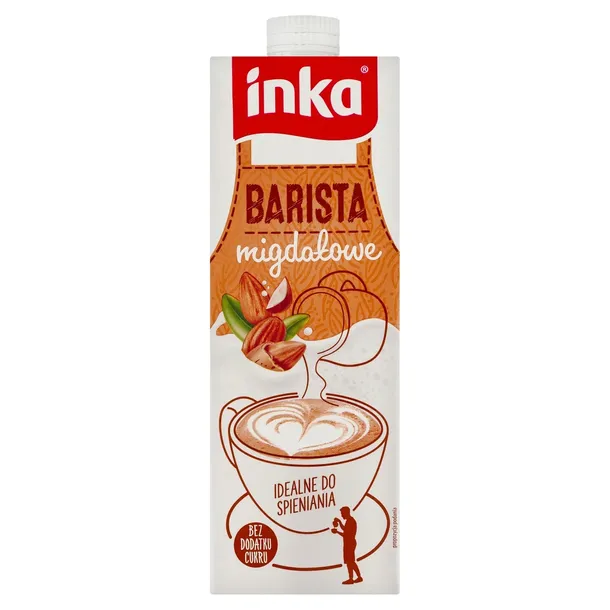 INKA NAPÓJ ROŚLINNY BARISTA MIGDAŁOWY BEZ DODATKU CUKRU VEGAN 1L