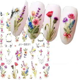 naklejka-na-paznokcie-5d-kwiaty-wiosna-maki-samoprzylepne-naklejki-ji-5d31