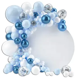 girlanda-balony-nibieskie-biale-z-konfetti-roczek-chrzest-baby-shower