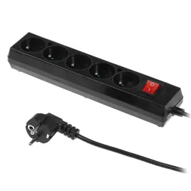przedluzacz-listwa-5-gniazd-z-uziemieniem-kabel-3m-z-wlacznikiem-czarny