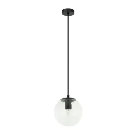 lampa-wiszaca-punktowa-czarna-szklana-przezroczysta-kula-20-cm-italux