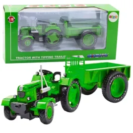 metalowy-traktor-rolniczy-z-przyczepa-zielony-1-18-lean-toys