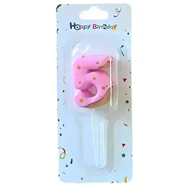 rozowa-swieczka-5-numer-cyfra-elegancka-urodziny-dziecka-swieczki-roz-donut