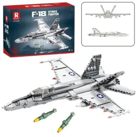 klocki-konstrukcyjne-mysliwiec-f-16-fighting-falcon-1427el-lean-toys