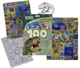 do-kolorowania-i-wyklejania-dinozaury-100-naklejek-obrazki-a4-naklejki-ji