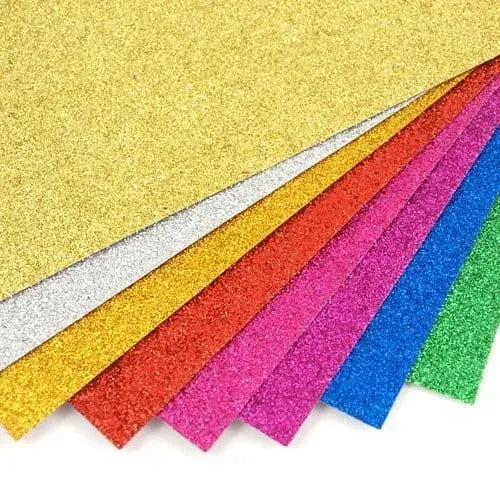 Papier kolorowy z brokatem Aliga B5 8 kartek