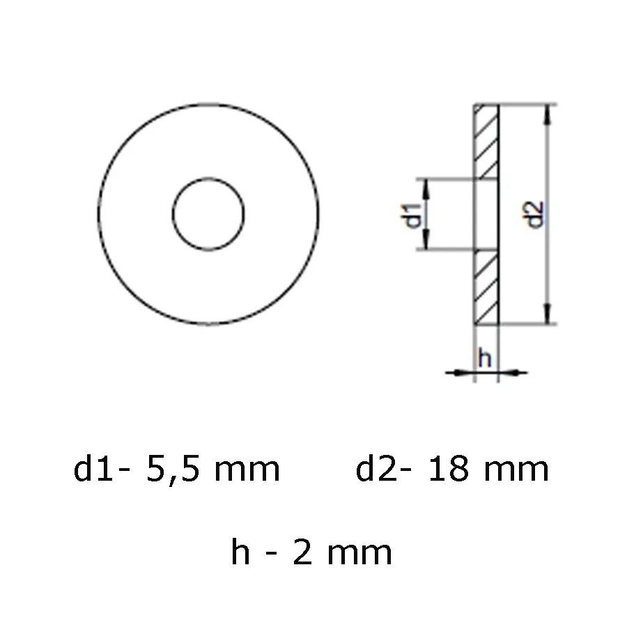 podkladka-nierdzewna-a2-din-440-m5-200-sztuk