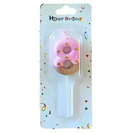 swieczka-rozowa-8-numer-cyfra-elegancka-urodziny-dziecka-swieczki-roz-donut