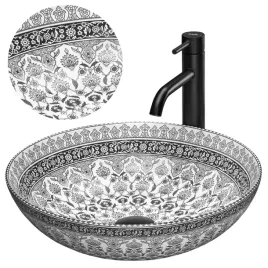 umywalka-ceramiczna-nablatowa-arte-grey-40cm-okragla-wzor-szara-rea