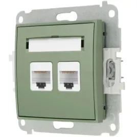 karlik-mini-mechanizm-gniazda-komputerowego-2xrj45-5e-kolor-szalwiowy
