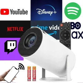 projektor-rzutnik-android-tv-wifi-hd-smart-glosnik-obrotowy-bialy-hy300