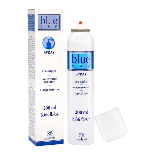 BLUE CAP SPRAY 200ML ŁUSZCZYCA AZS EGZEMA GRZYBICA SKÓRY