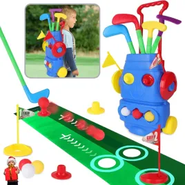 mini-golf-dla-dzieci-zestaw-do-gry-w-golfa-prezent-wozek-plecak-kije-pilki
