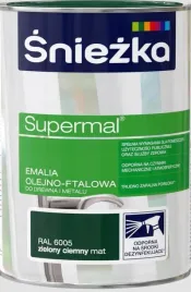 sniezka-supermal-emalia-olejno-ftalowa-kolor-zielony-ciemny-08-l-ral-6005
