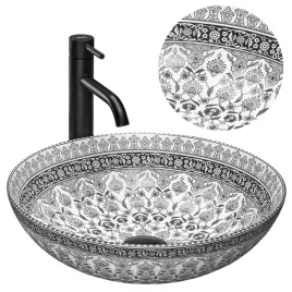 umywalka-ceramiczna-nablatowa-arte-grey-40cm-okragla-wzor-szara-rea